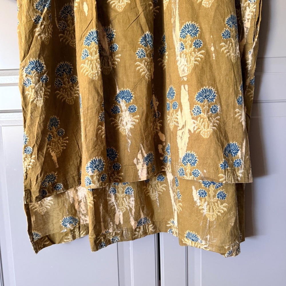 Jaded Gypsy Womens Blissfully Yours Boho Floral Tunic Top, Olive Blue, OS (NWT) - Picture 11 of 15